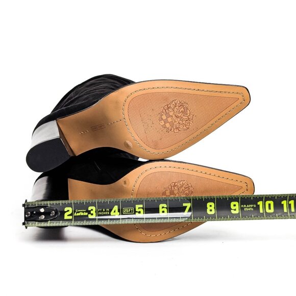 Vince Camuto Women Derika Black Suede Pointy Toe Zip Tall Boots Size 9 - Picture 5 of 9